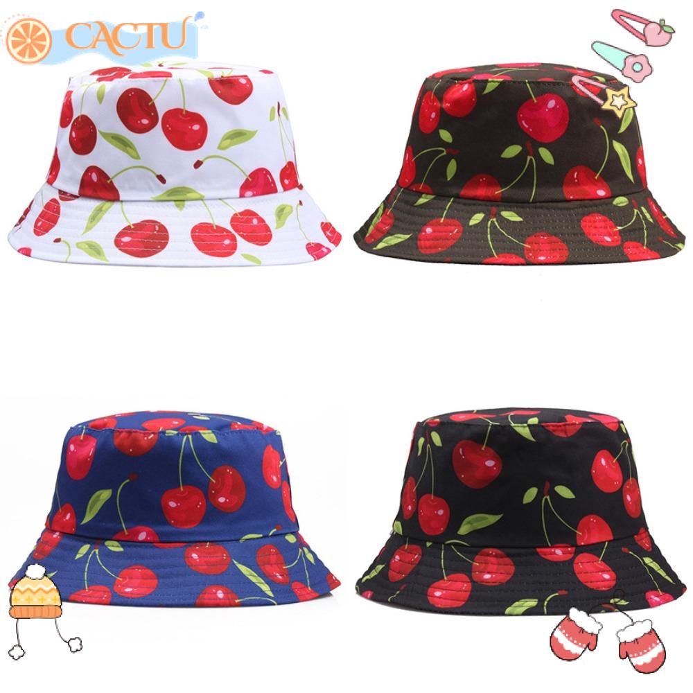 CACTU Nón Vành Chống Nắng In Họa Tiết Trái Cây Thời Trang Mùa Hè