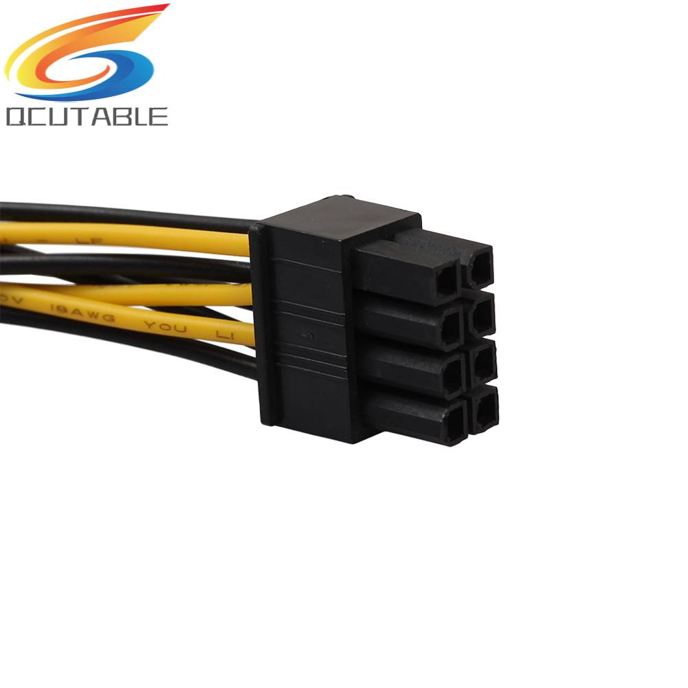 Dây Cáp Chuyển Đổi Thẻ Đồ Họa 4 Pin 18cm 8 (6 + 2) Pin Sang Dual