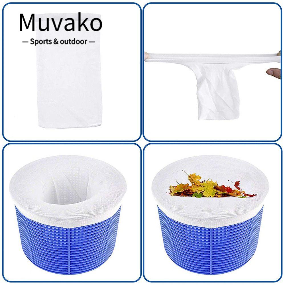 MUVAKO Set 10 / 15 / 20 / 25 / 30 Túi Lưới Lọc Vệ Sinh Bể Bơi Tiện Dụng