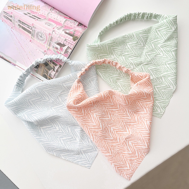 Băng Đô Bandana Co Giãn Họa Tiết Sọc Nhiều Màu Sắc Thời Trang Dành Cho Nữ