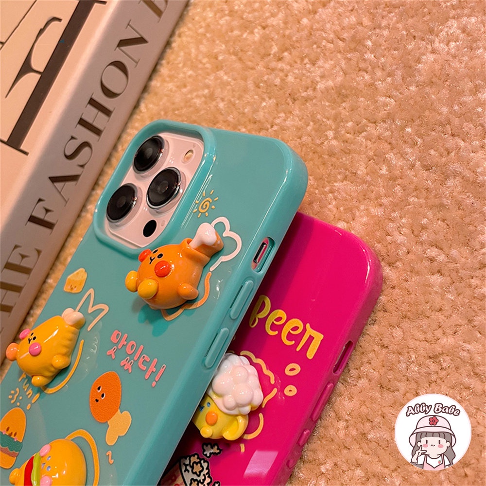 Ốp Điện Thoại TPU Mềm Bóng Trong Suốt Hình Đồ Ăn 3D Chống Va Đập Cho IPhone 14 Pro Max 11