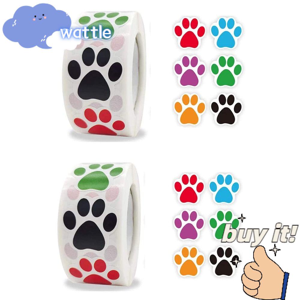 WATTLE Bộ 2 Cuộn Sticker Dán 2 Cuộn 1in / 2.5cm Hình Động Vật Cho Bé