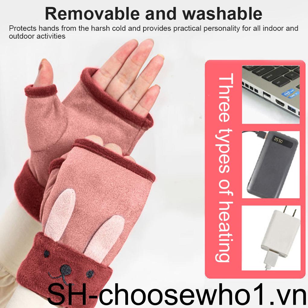 1 Đôi Găng Tay Len Hở Ngón Giữ Ấm Cắm Trại Tiện Dụng