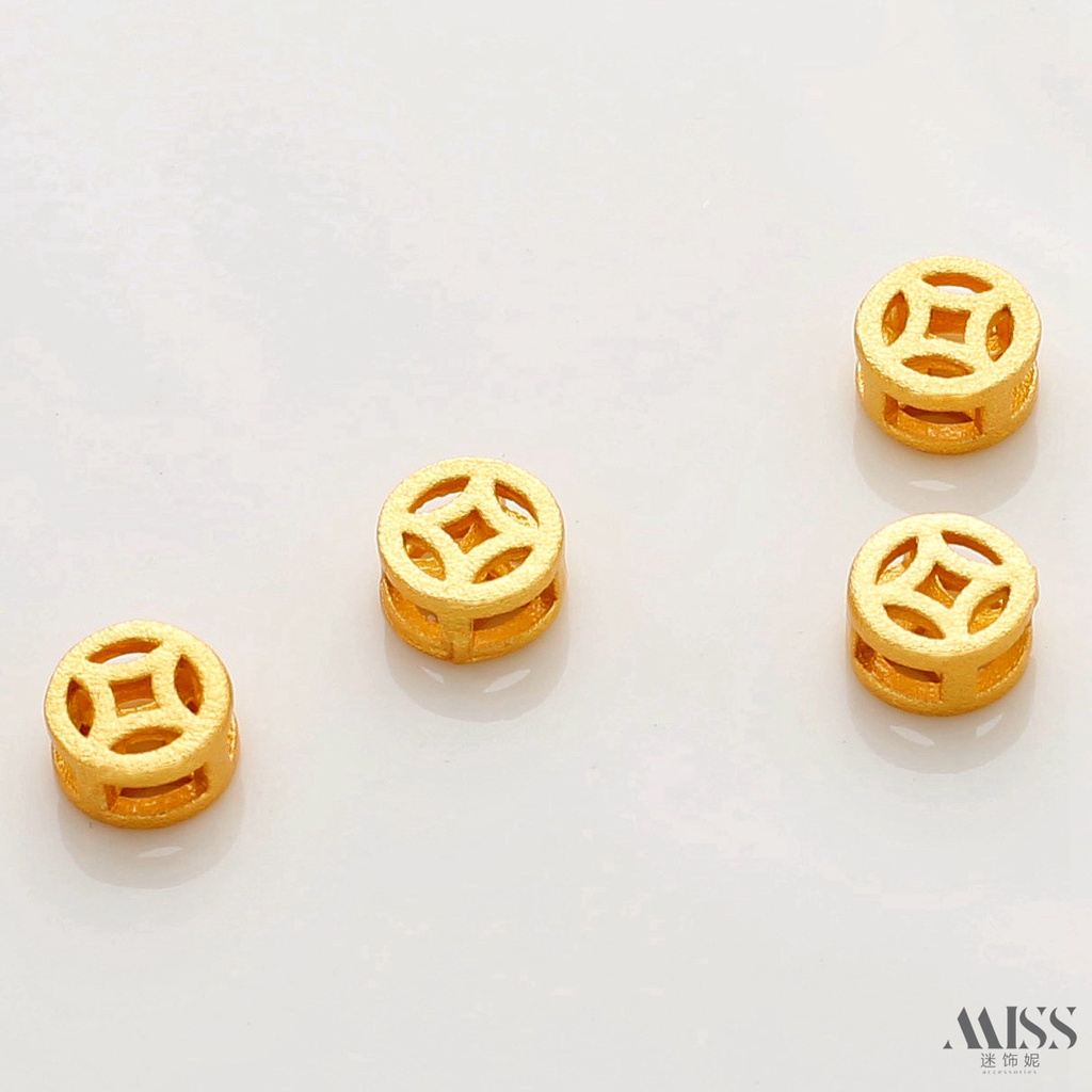 Chuỗi Hạt Đồng Xu Vàng 10 Chiều Dùng Làm Trang Sức diy