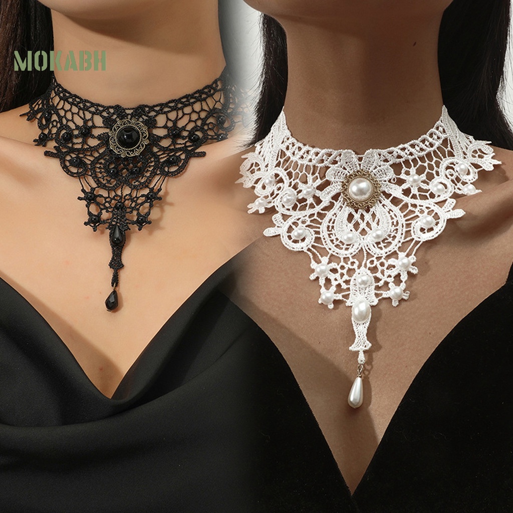 Abh Vòng Cổ Choker Dạng Chuỗi Có Thể Điều Chỉnh Được Theo Phong Cách Retro