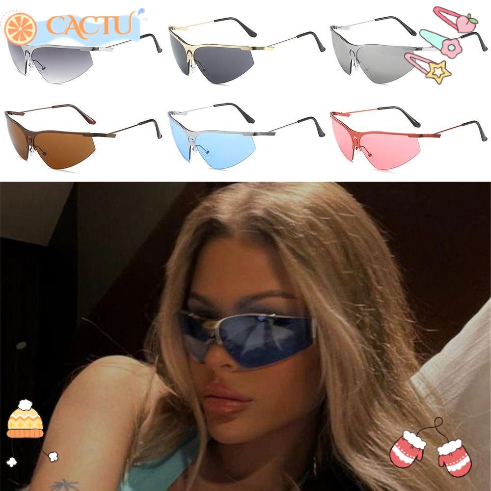 CACTU Kính Mát Gọng Kim Loại Chống Nắng Ngoài Trời