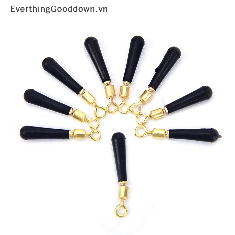 Everthinggooddown 20 Phao Câu Cá Bằng Cao Su Đầu Đồng Thau
