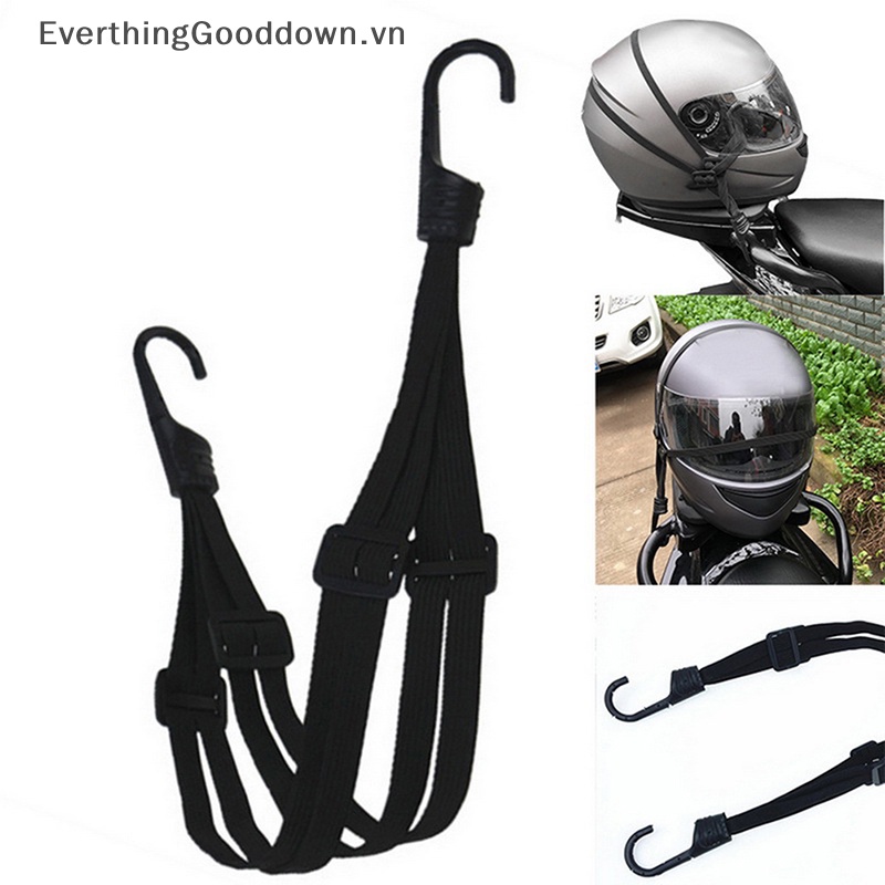 Everthinggooddown Mới Dây Thừng Co Giãn Có Thể Thu Vào Móc Hành Lý Mũ Bảo Hiểm Xe Máy Xe Đạp Sắp Xếp Gọn Gà