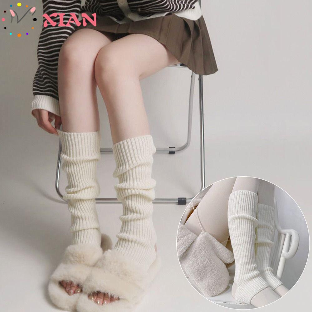 XIANTIN 1 Đôi TấT Len DàI Qua GốI Cho Nữ