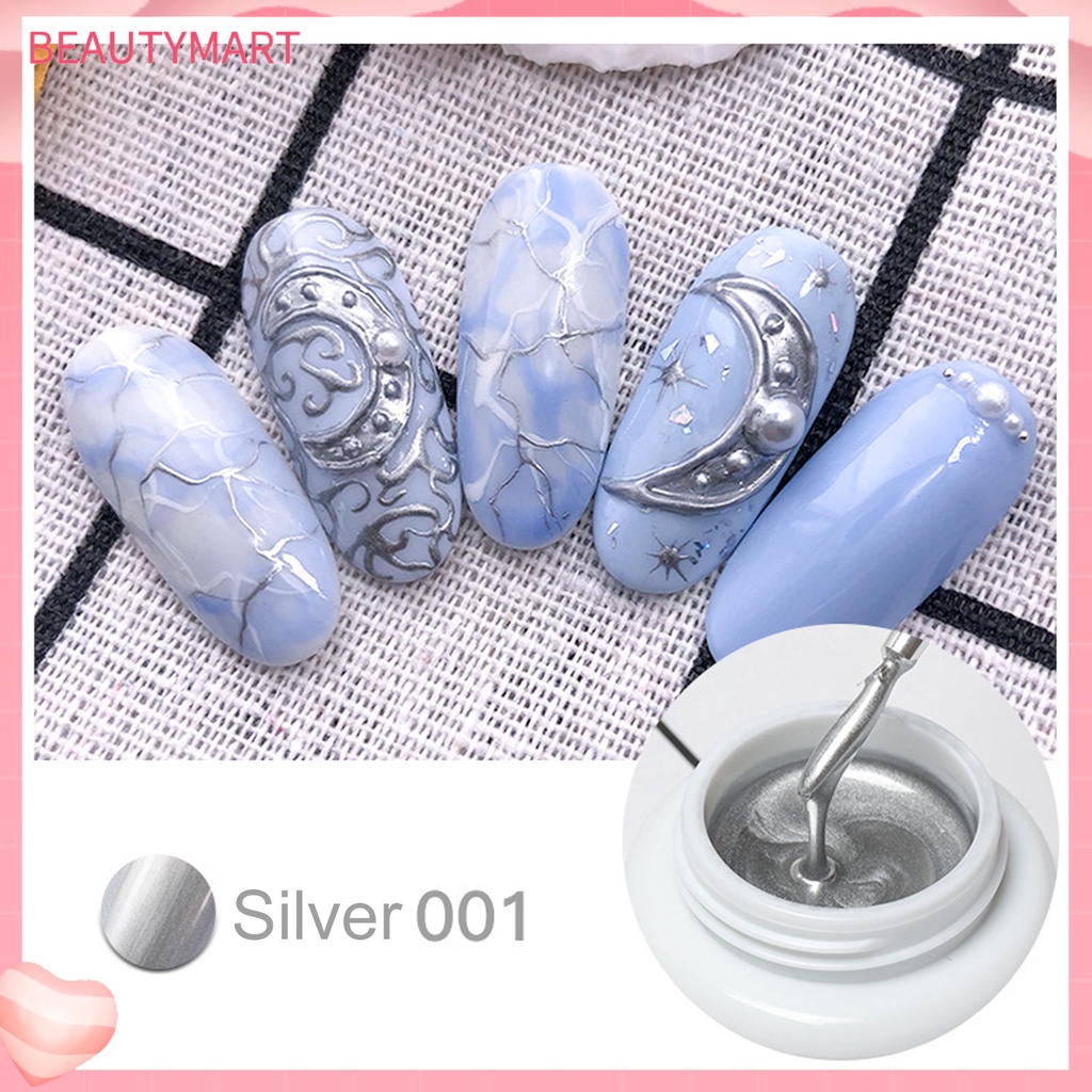 Gel Sơn Móng Tay Tạo Hiệu Ứng Kim Loại Tráng Gương Lâu Trôi FN DIY