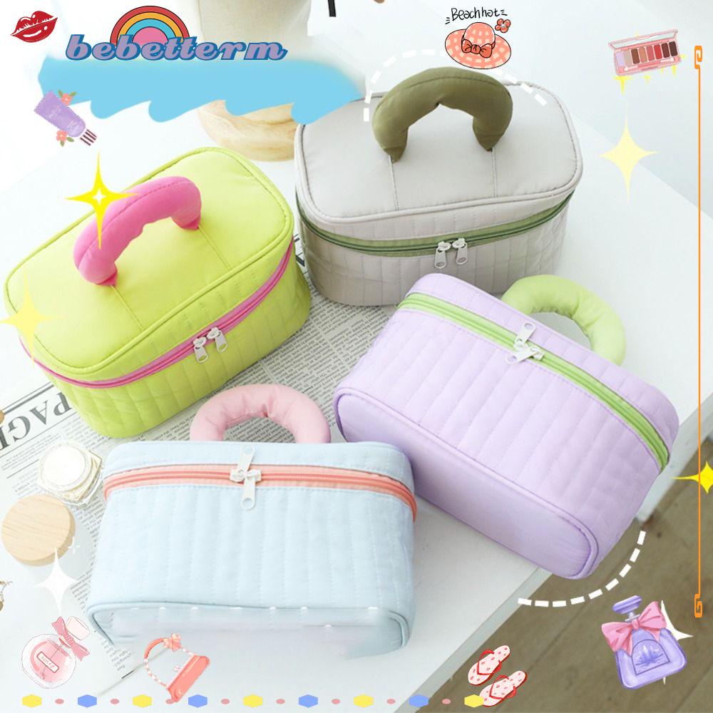 BEBETTERM Túi Đựng Đồ Trang Điểm Hình Tam Giác Mini Siêu Bền Cho Nữ