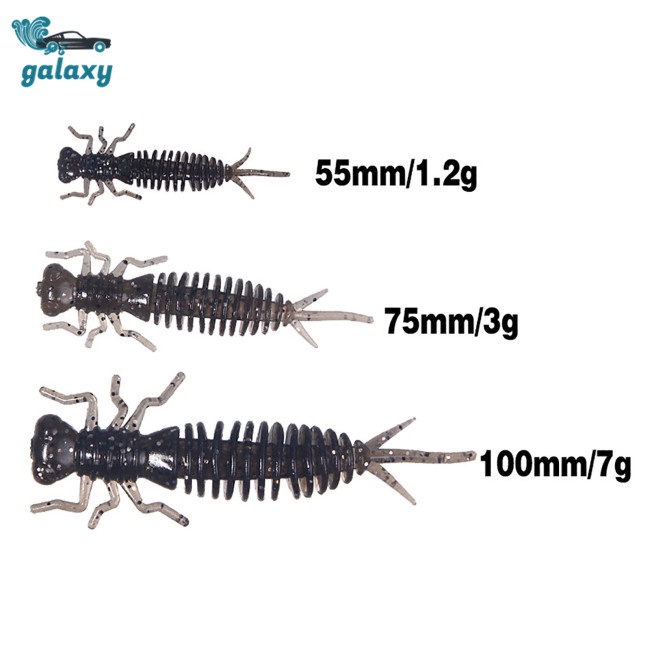 Galaxy Set 10 Mồi Giả Nhử Cá 5.5cm / 7.5cm / 10cm Bằng Nhựa Mềm