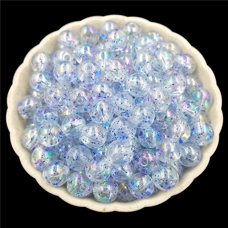Bộ 20 Hạt Xâu Chuỗi Bằng Acrylic 8mm Hình Ngôi Sao