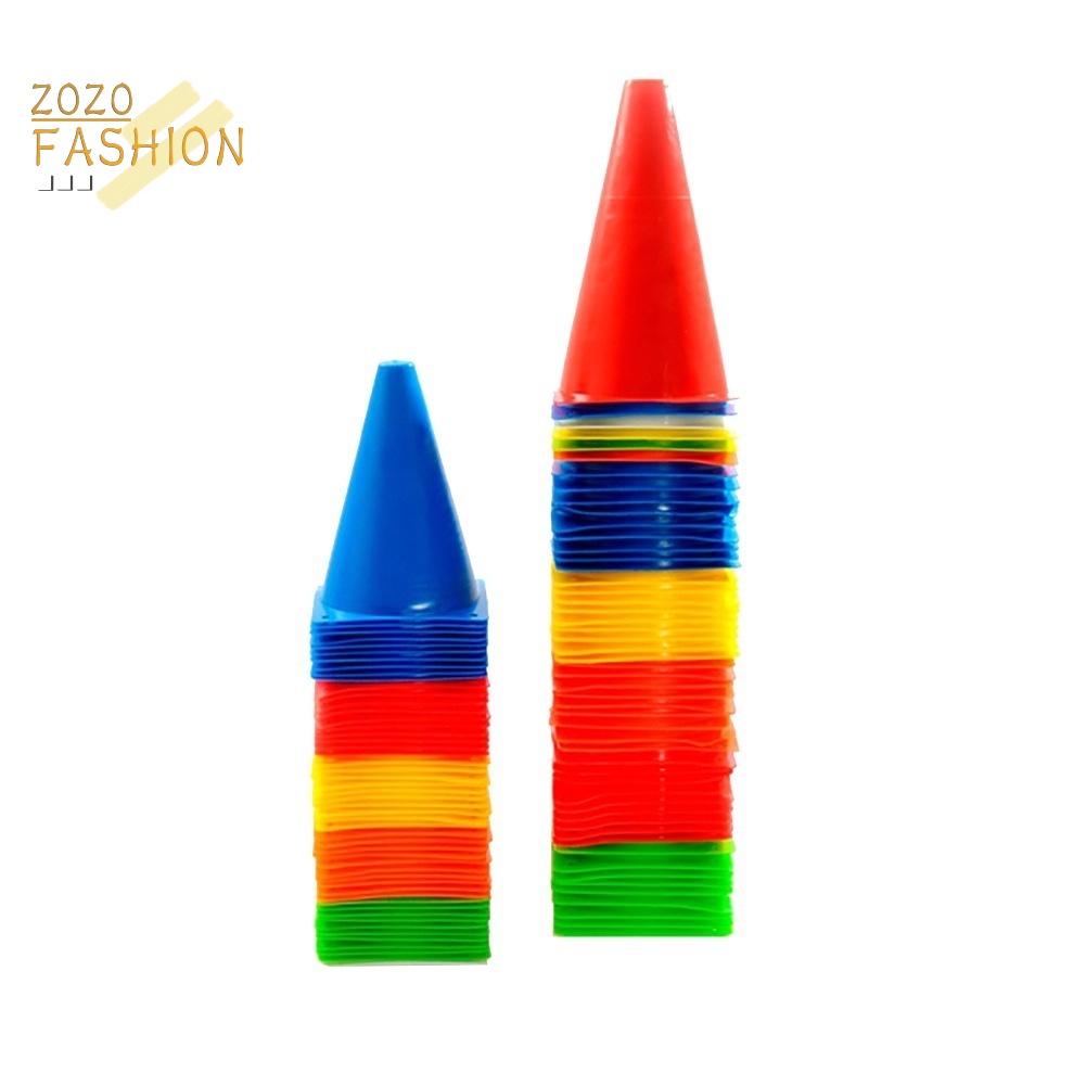 Set 10 Biển Báo Chống Xoắn Hình Nón Bằng Nhựa Dùng Luyện Tập Đá Banh / Bóng Rổ