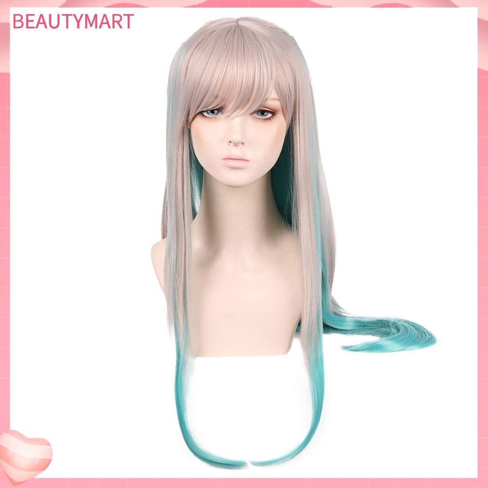 Tóc Giả Dài Thẳng Màu Gradient Bằng Sợi Tổng Hợp Thời Trang Cho Nữ
