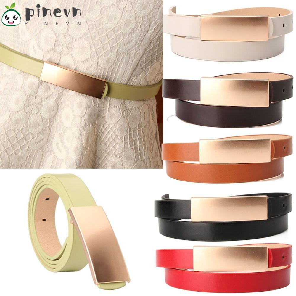 PINEVN Thắt Lưng Khóa Hợp Kim Thời Trang Cho Nữ