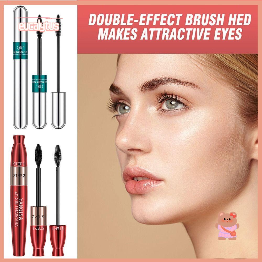 EUTUS Mascara Sợi Tơ 4d Màu Đen Kéo Dài 5 Lần Không Thấm Nước Không Bị Chóng Mặt
