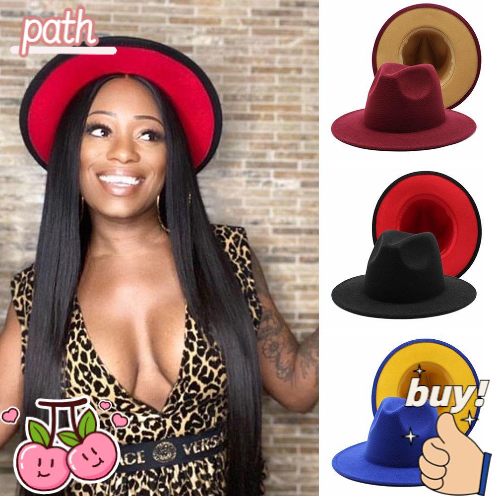 PATH Mũ Len Rộng Vành Thời Trang Mùa Đông Cho Nữ