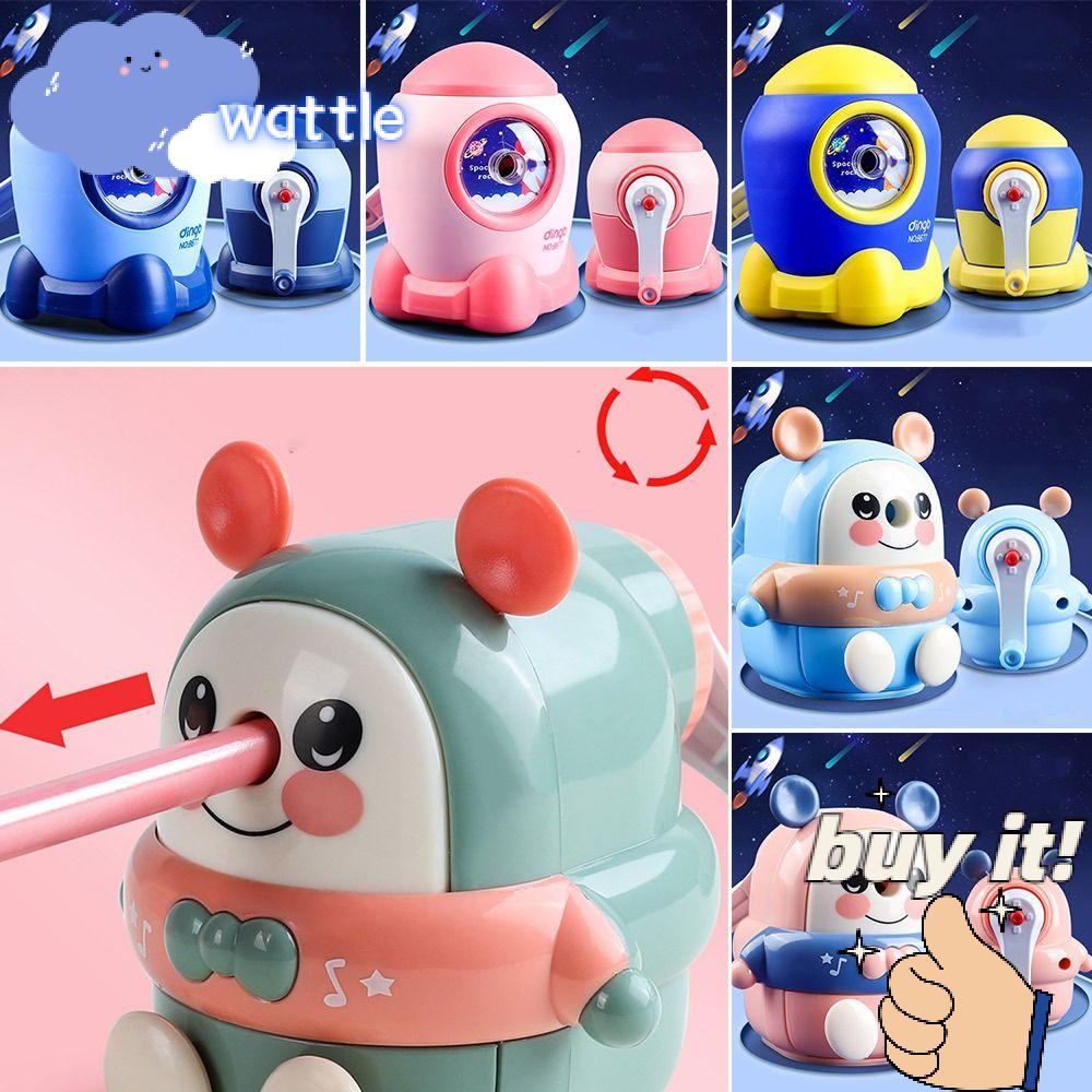 WATTLE Gọt Bút Chì Tự Động Hình Tên Lửa / Gấu Hoạt Hình Chống Dính