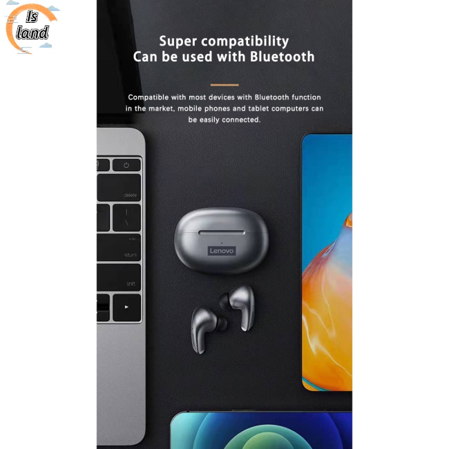 Tai Nghe Nhét Tai Không Dây Bluetooth Giảm Tiếng Ồn Cho Lenovo Lp5 Tws