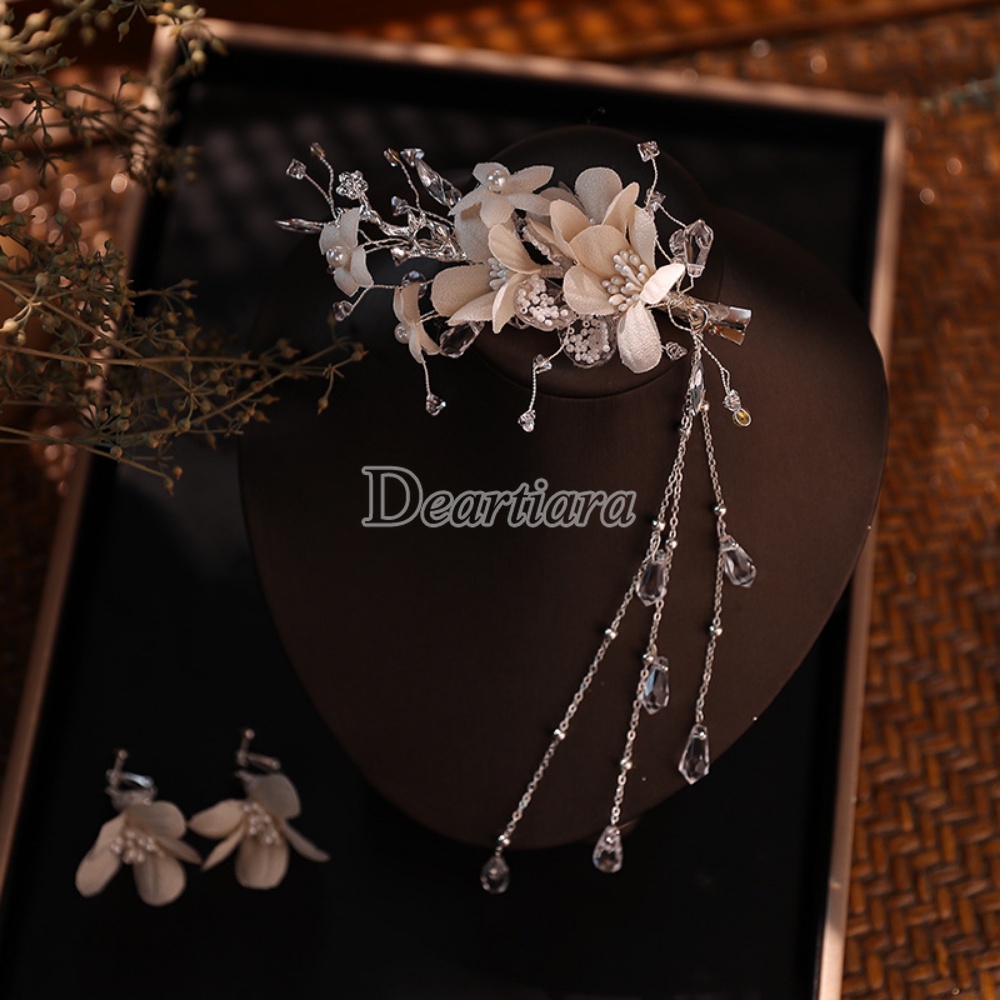 (MớI) Kẹp TóC Tua Rua ĐíNh Đá Sang TrọNg