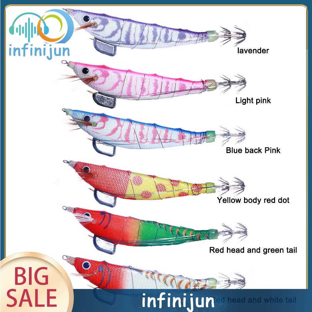 Mồi Câu Cá Giả Hình Tôm Bằng Gỗ Phát Quang Kích Thước 12cm 14.3g