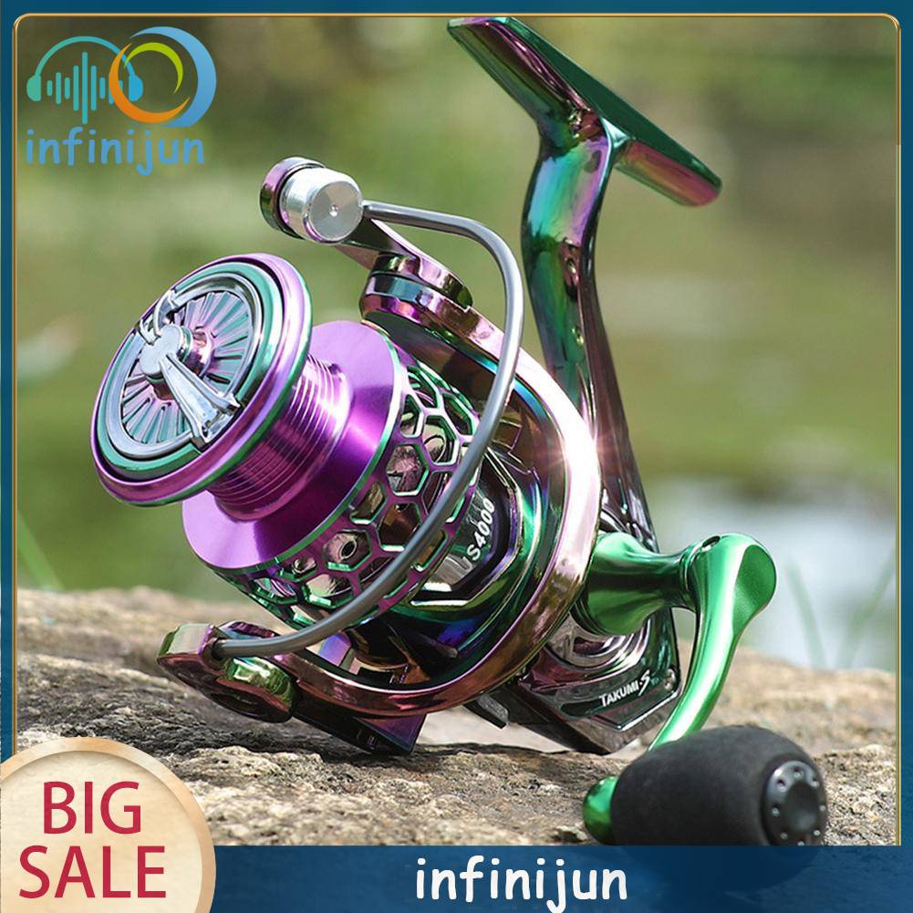 Máy Câu Cá Kim Loại 3 + 1 Vòng Bi 5.2 / 1 Tốc Độ Cao