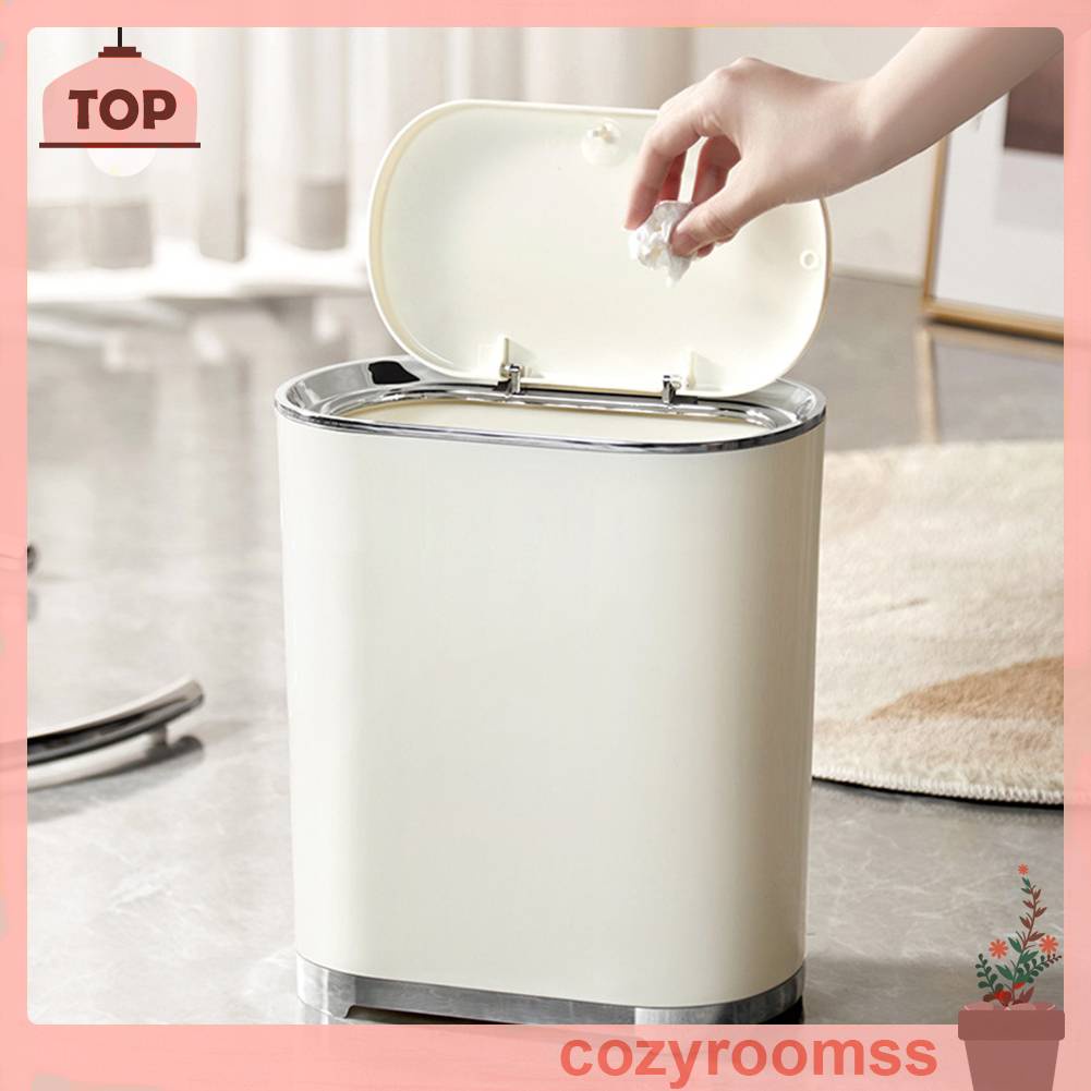 Thùng Rác Để Bàn Có Nắp Thời Trang Cho Phòng Khách Nhà Bếp