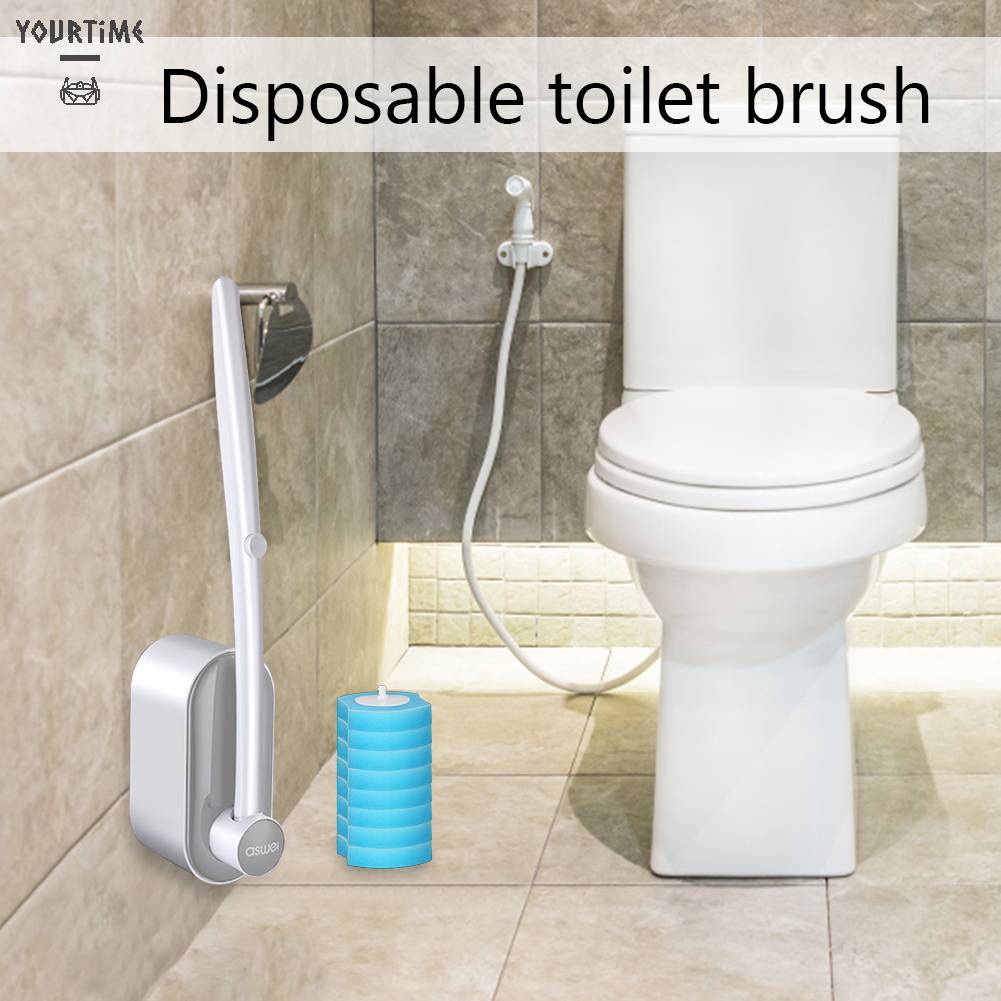 Bàn Chải Vệ Sinh Nhà Tắm Cán Dài Đa Năng Dùng Một Lần Tiện Dụng