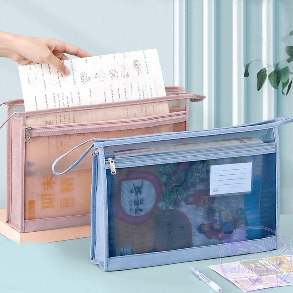 AVALENTINE Túi Lưới Đựng Tài Liệu Khổ A4 Siêu Bền Tiện Dụng Cho Gia Đình / Trường Học