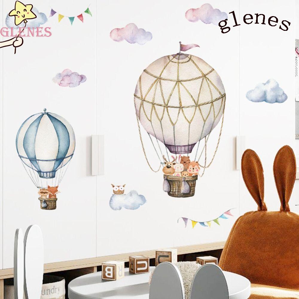GLENES Sticker Dán Tường Họa Tiết Đám Mây Vẽ Tay Dễ Thương Trang Trí Phòng Khách / Phòng Ngủ
