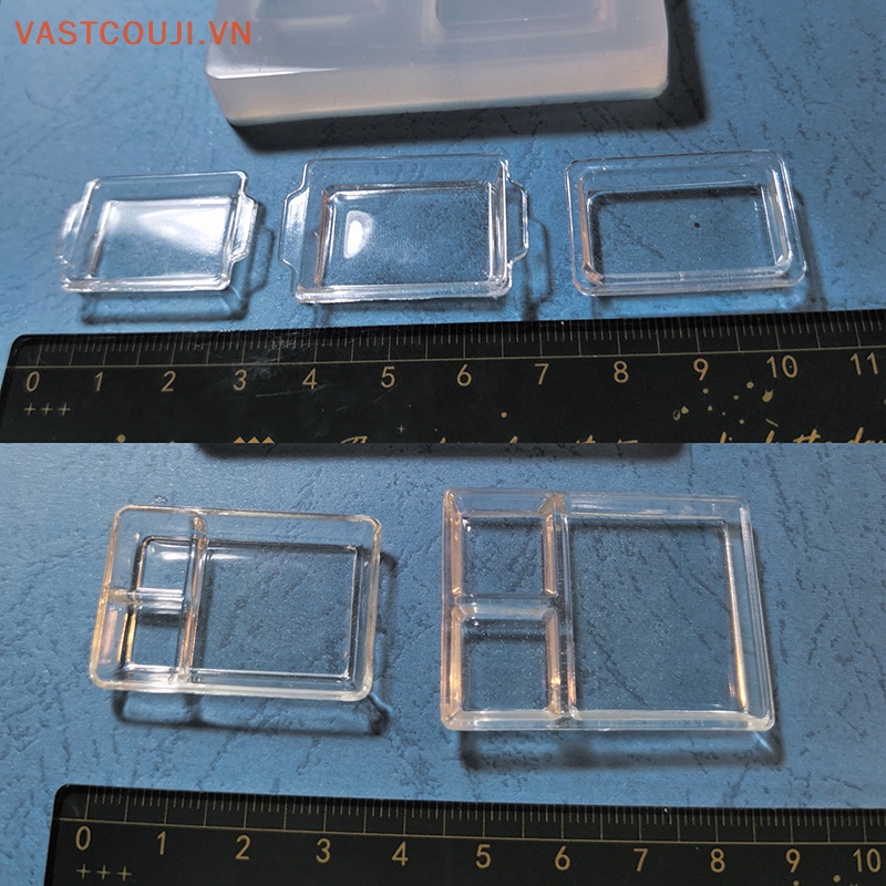 Khuôn Làm Bánh Bằng Silicon Hình Hộp Cơm Cho Nhà Búp Bê Tỉ Lệ 1: 12