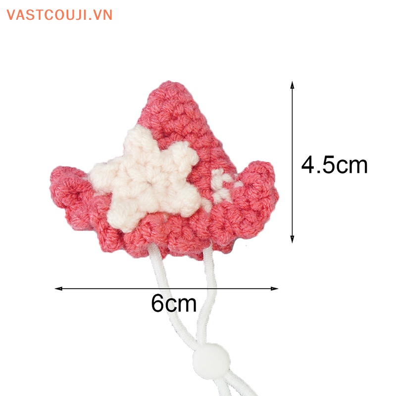 1 Mô Hình Mũ Đan Len Mini Hình Động Vật Dễ Thương Trang Trí Nhà Búp Bê 1: 12