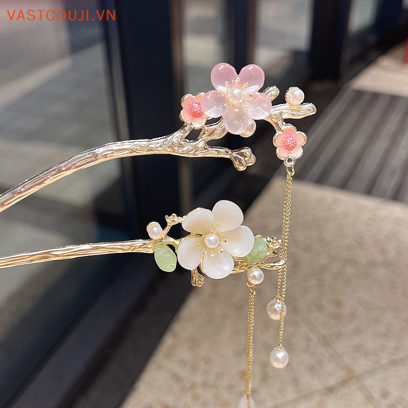 Trâm Cài Tóc Tua Rua Bằng Kim Loại Phong Cách Trung Hoa Cổ Điển Cho Nữ