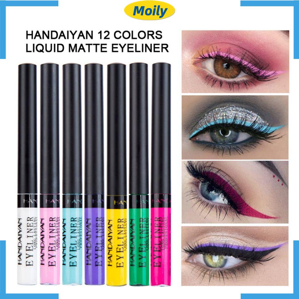 Bút Kẻ Mắt Dạng Lỏng Màu Xanh Dương Siêu Mỏng Nhanh Khô Chống Thấm Nước Lâu Trôi Phong Cách Hàn Quốc Cho Nữ