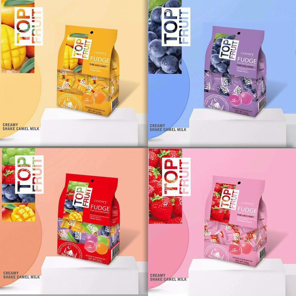 1 Gói 320gr Kẹo dẻo trái cây Top Fruit thơm ngon bổ dưỡng