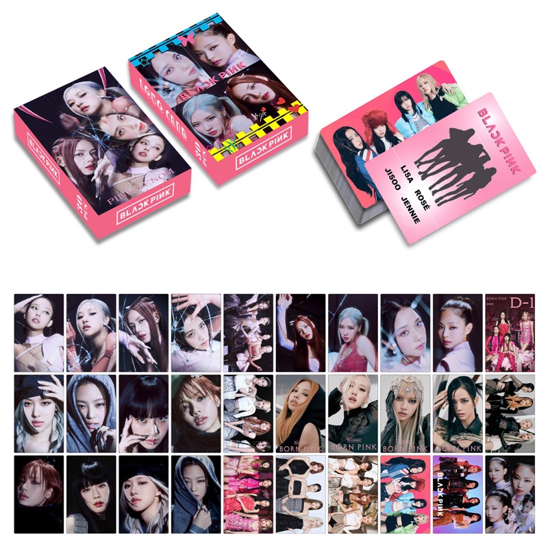 Hộp 30 Ảnh Lomo Card Nhóm Nhạc Kpop BLACK PINK