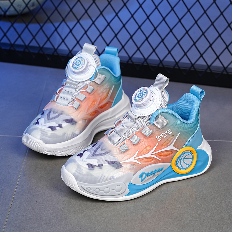 Giày Thể Thao Chơi Bóng Rổ Siêu Nhẹ Chống Trượt Thời Trang Cho Bé