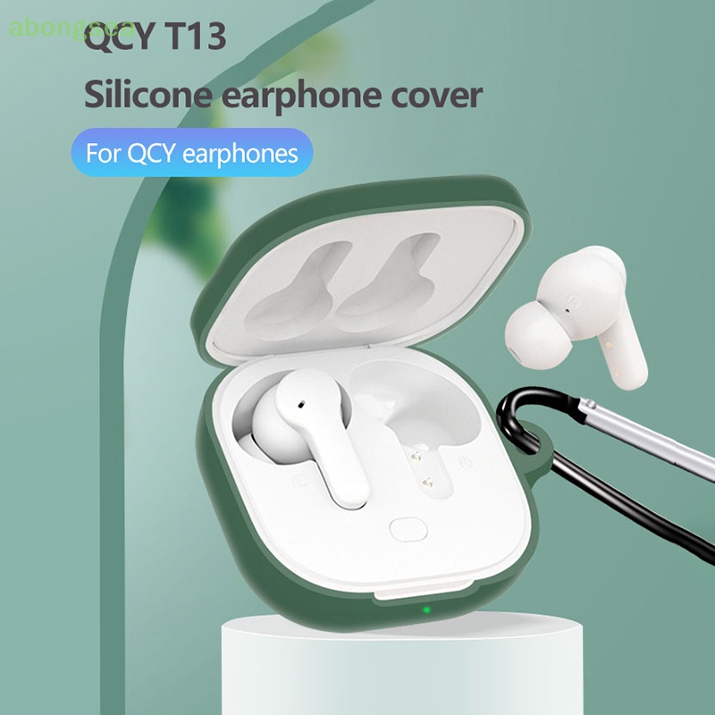Vỏ Bảo Vệ Hộp Sạc Tai Nghe Bluetooth Bằng Silicon Mềm Chống Sốc Chống Bụi Cho QCY T113