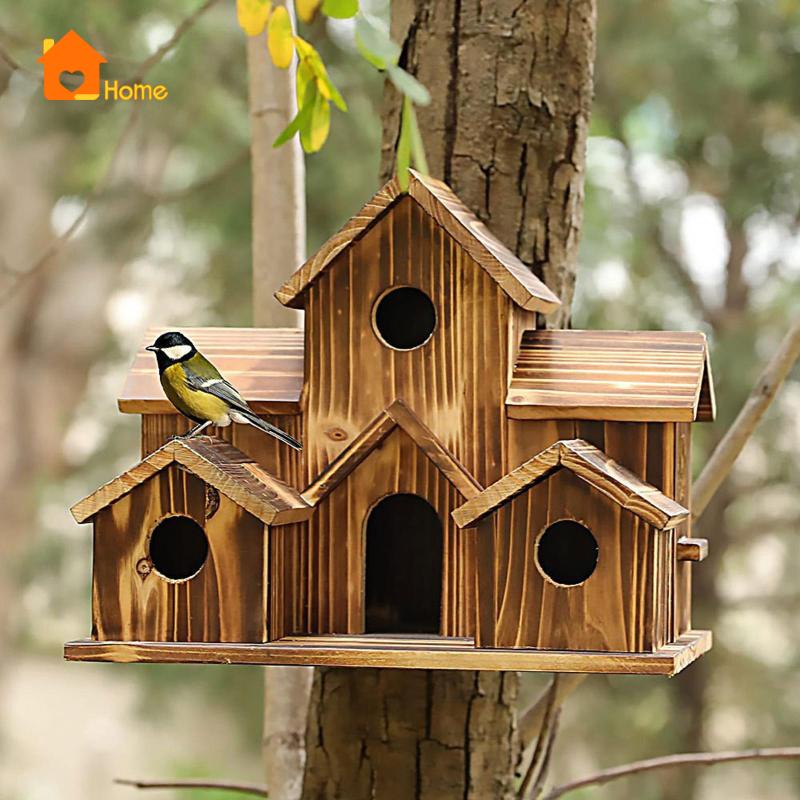 Ngôi Nhà Chim Chóc Xanh Dương  Cho Sân Vườn Ngoài Trời