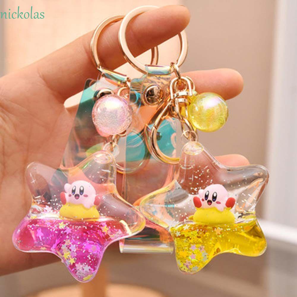 NICKOLAS Móc Khóa Hình Ngôi Sao Năm Cánh Trong Suốt Dễ Thương