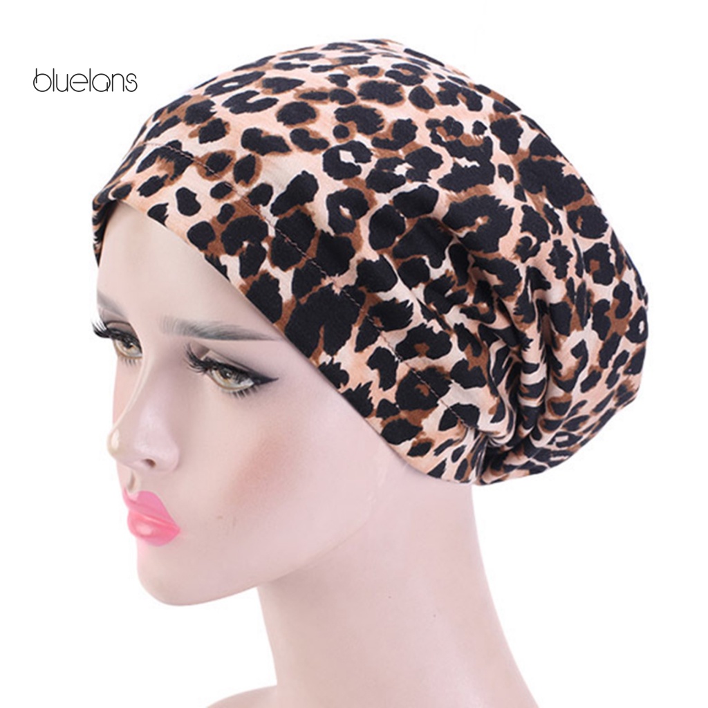 Mũ Trùm Đầu Vải Satin Mềm Co Giãn Tốt In Họa Tiết Thời Trang