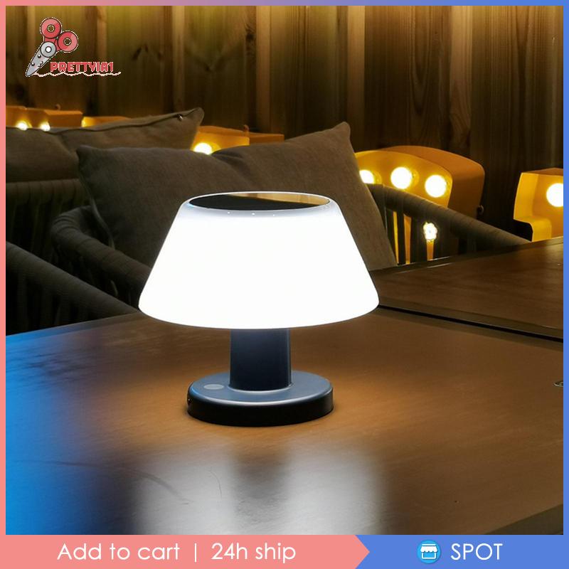 [Prettyia1] Đèn LED Để Bàn Năng Lượng Mặt Trời Ban Đêm Có Thể Sạc Lại