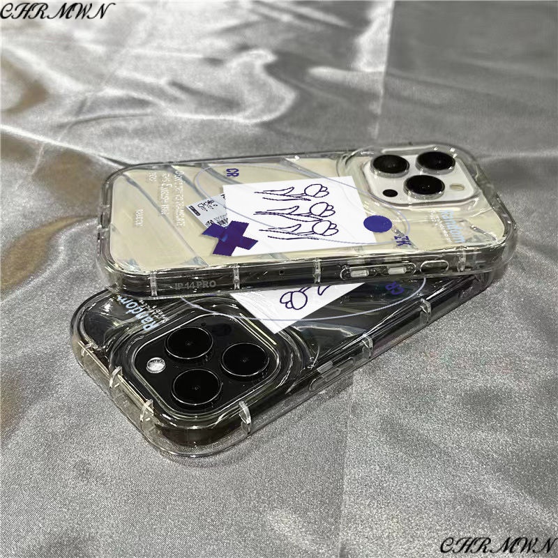 Ốp Điện Thoại Mềm Trong Suốt Hình Hoa Đất Sét Cho iPhone14promax 1312 / 11 7 / 8plus xr / sins MFW8