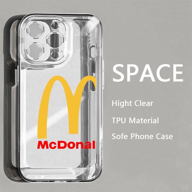 Ốp Điện Thoại Mềm Trong Suốt Chống Sốc Hình Mcdonald 'S M Kee 1378plusxrxiPhone14Pro 12 Apple 11 O46L