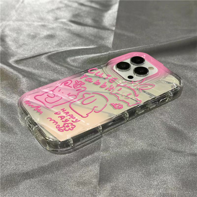 Ốp Điện Thoại Mềm Hình Thỏ Đang Nhảy Múa Cho iPhone14promax plus7sins / 8131211Ốp Điện Thoại Trong Suốt Họa Tiết Hoạt Hình Dễ Thương Cho Iphone xr N7Dhh