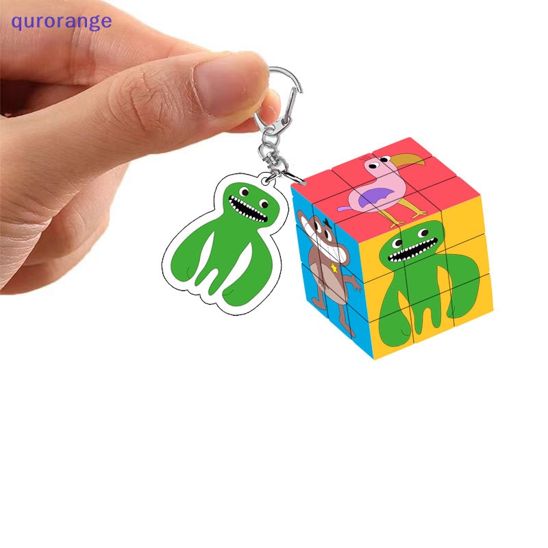 Qurorange Garten of Banban Magic Cube Keychain Kids Game Figures Pendant Backpack Decoration Car Key Ring Ch Accessories Key Chains rorh