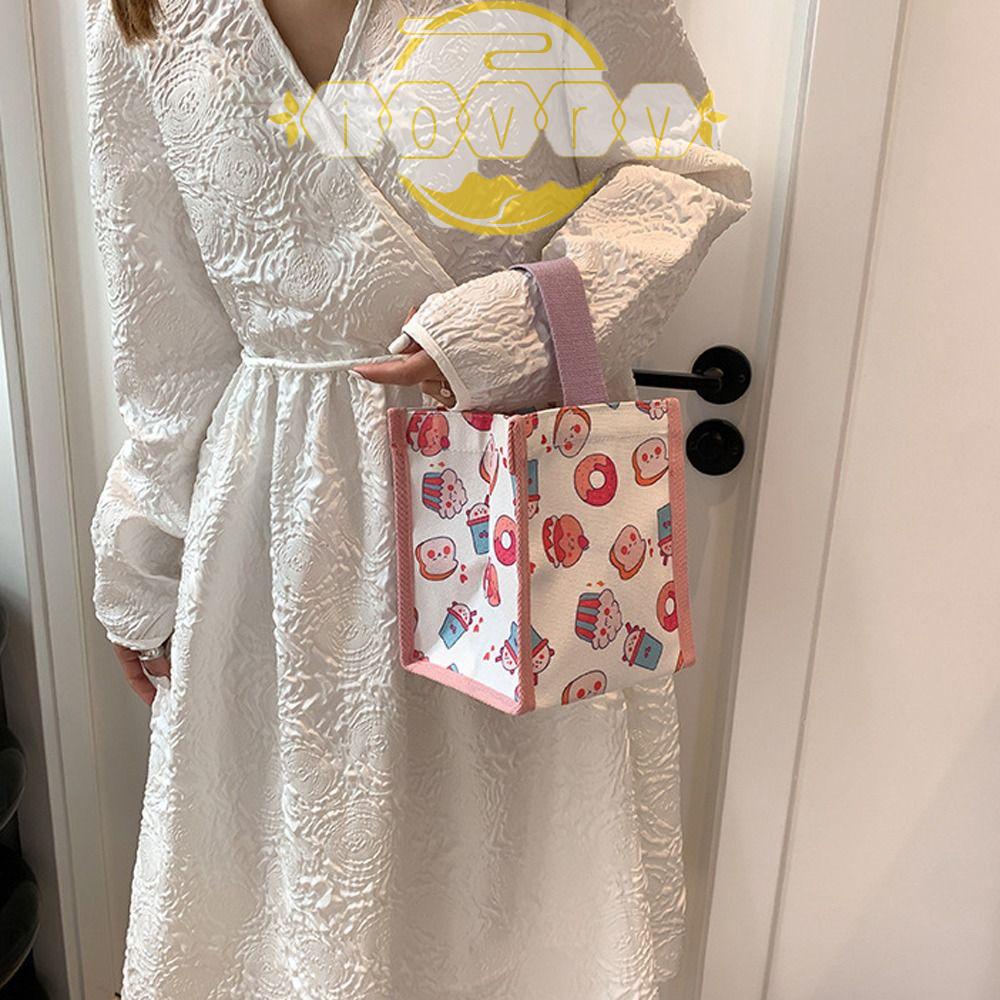 Túi Đựng Mỹ Phẩm Xách Tay Bằng Nylon Họa Tiết Động Vật Hoạt Hình Dễ Thương