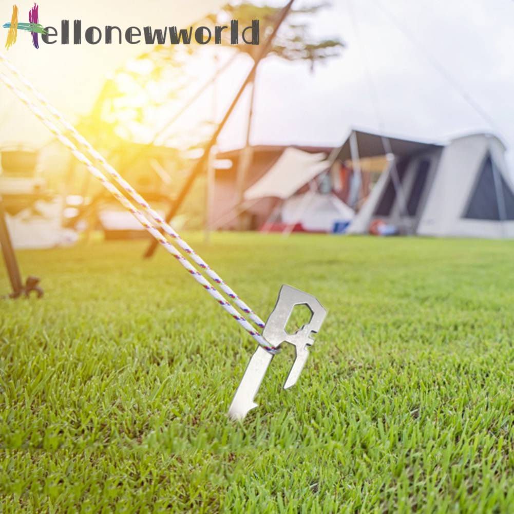 Set 6 Cọc Dựng Lều Bằng Thép Không Gỉ 28cm