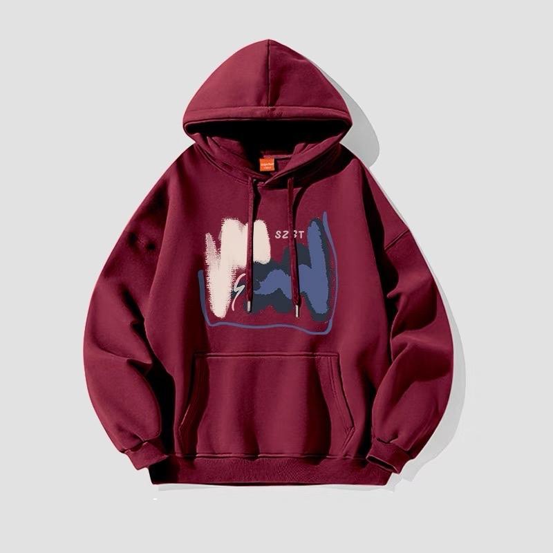 Áo khoác chui đầu hoodie nỉ form rộng an486 có nón unisex ulzzang nam nữ
